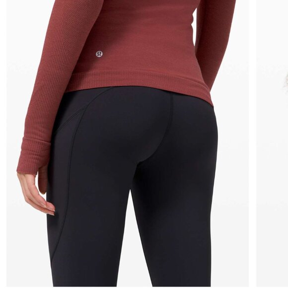 Lululemon Keep The Heat Thermal Long Sleeve Savannah Red Size Medium - Picture 2 of 6